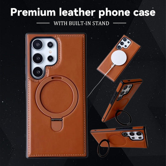 Luxury Leather MagneticPhone Case