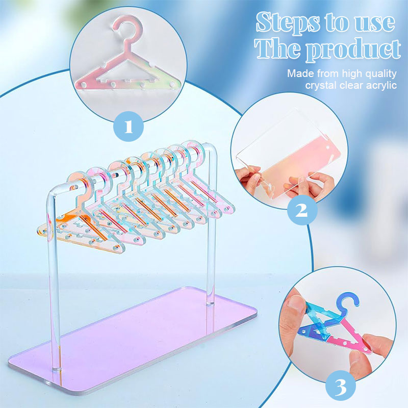 Acrylic Hanger Style Earring Storage Display Stand (8 Hooks)